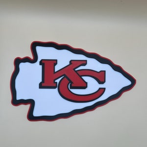 Kansas City Chiefs | Wall Sign | Chiefs Logo | Wall Decoration | Sports Decor | Football