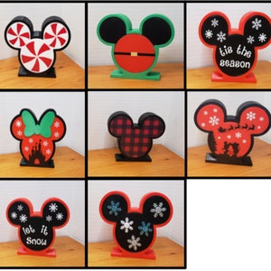 Mickey & Minnie Mouse Weihnachtsdekoration; Mickey Weihnachten, Minnie Weihnachten; Disney Weihnachten; Disney Regal Sitter