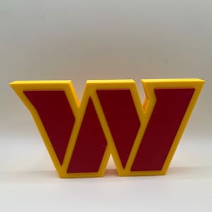 Washington Commanders Emblem | Desk Decoration | Commanders Logo | Shelf Sitter | Football