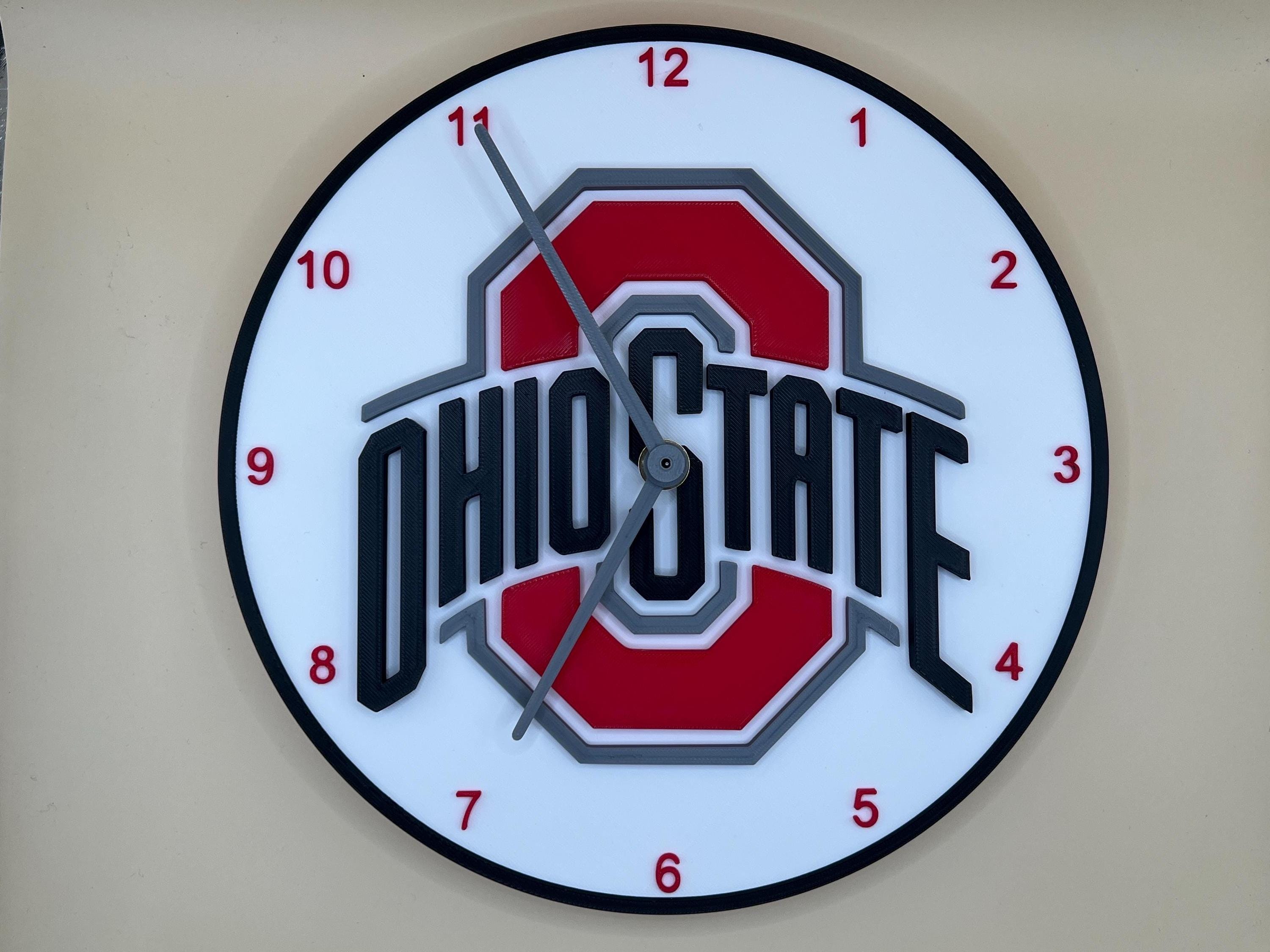 Ohio State | Wall Decoration | OSU Logo | Clock | College - Etsy