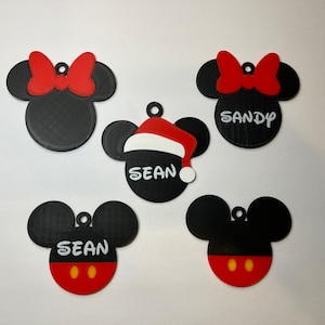 Disney Ornament, Mickey Ornament, Minnie Ornament, Christmas Ornament, Handmade Ornament, Customization