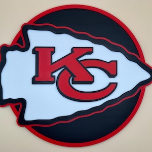 Kansas City Chiefs | Wall Sign | Chiefs Logo | Wall Decoration | Sports Decor | Football