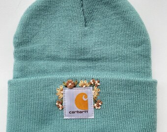 Carhartt Beanie Embroidered Knit Hat - Etsy