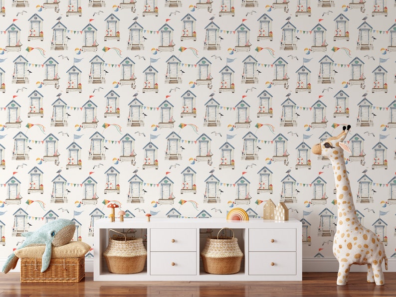 Boys Wallpaper Peel and Stick Nursery Wall Decor Kids Wallpaper Renter ...
