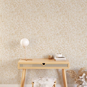 Peel and Stick Wallpaper Terracotta Wallpaper Beige Wallpaper Minimalist Mural Boho Wallpaper Bohemian Wallpaper Minimalist Wallpaper EZW39