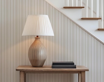 Anne Stripe Wallpaper. Removable Peel and Stick Wallpaper and Traditional Wallpaper Options. Accent Wall. Multiple Colour Options Available.