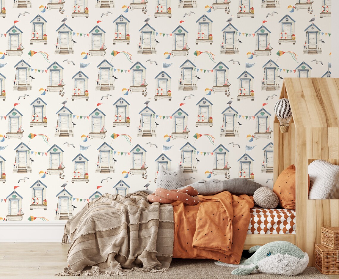Boys Wallpaper Peel and Stick Nursery Wall Decor Kids - Etsy
