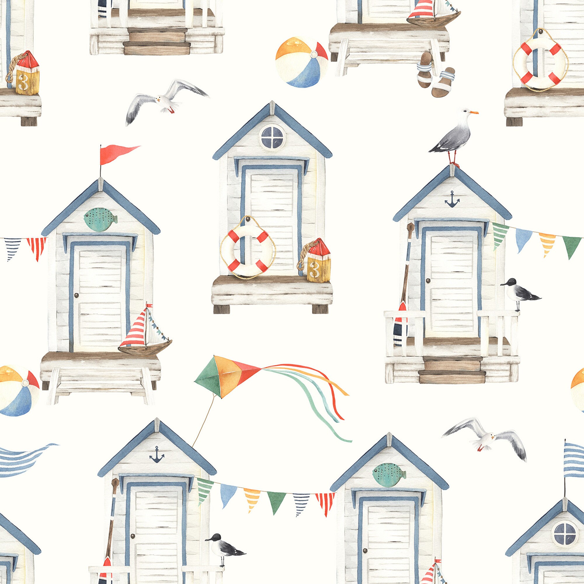 Boys Wallpaper Peel and Stick Nursery Wall Decor Kids Wallpaper Renter ...