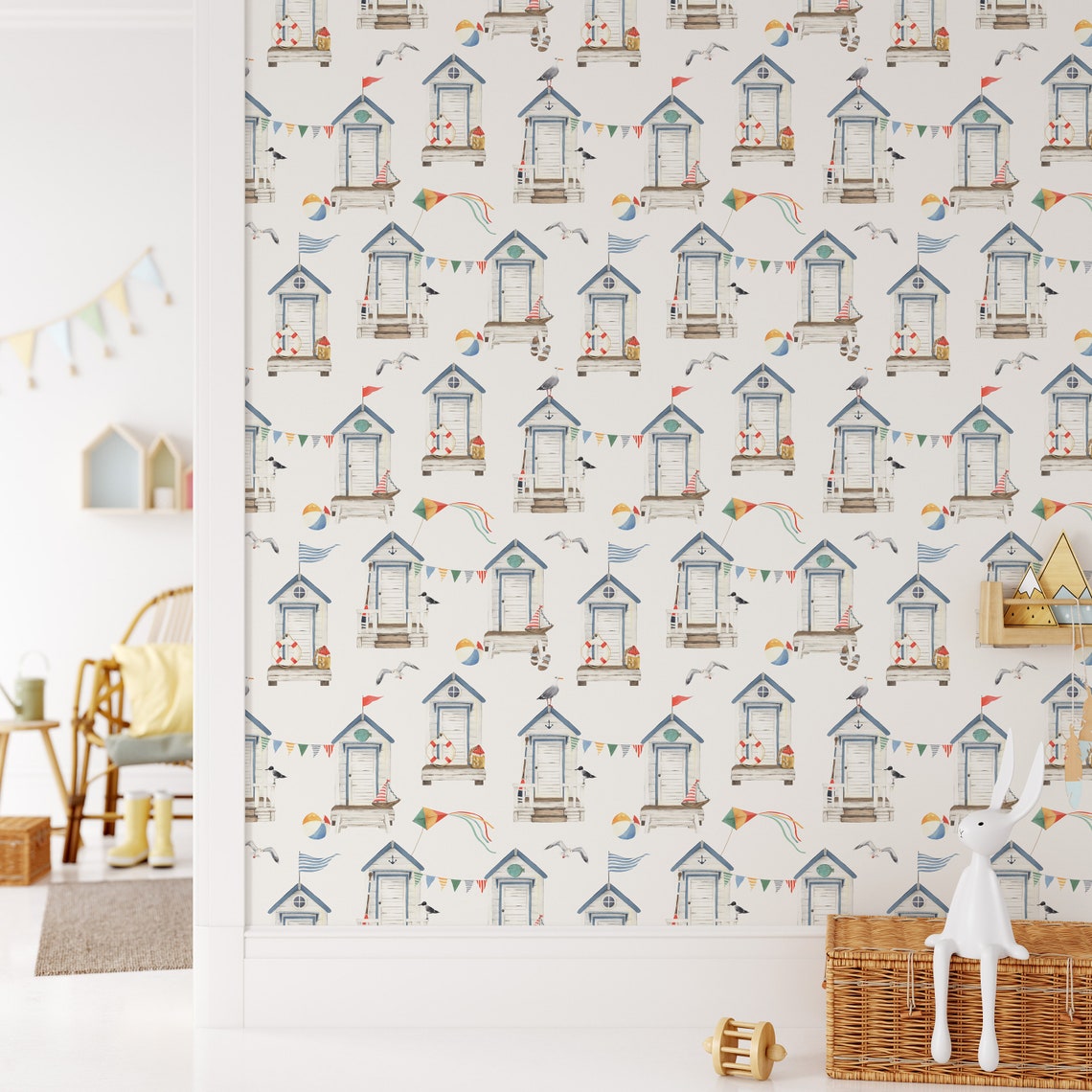 Boys Wallpaper Peel and Stick Nursery Wall Decor Kids - Etsy