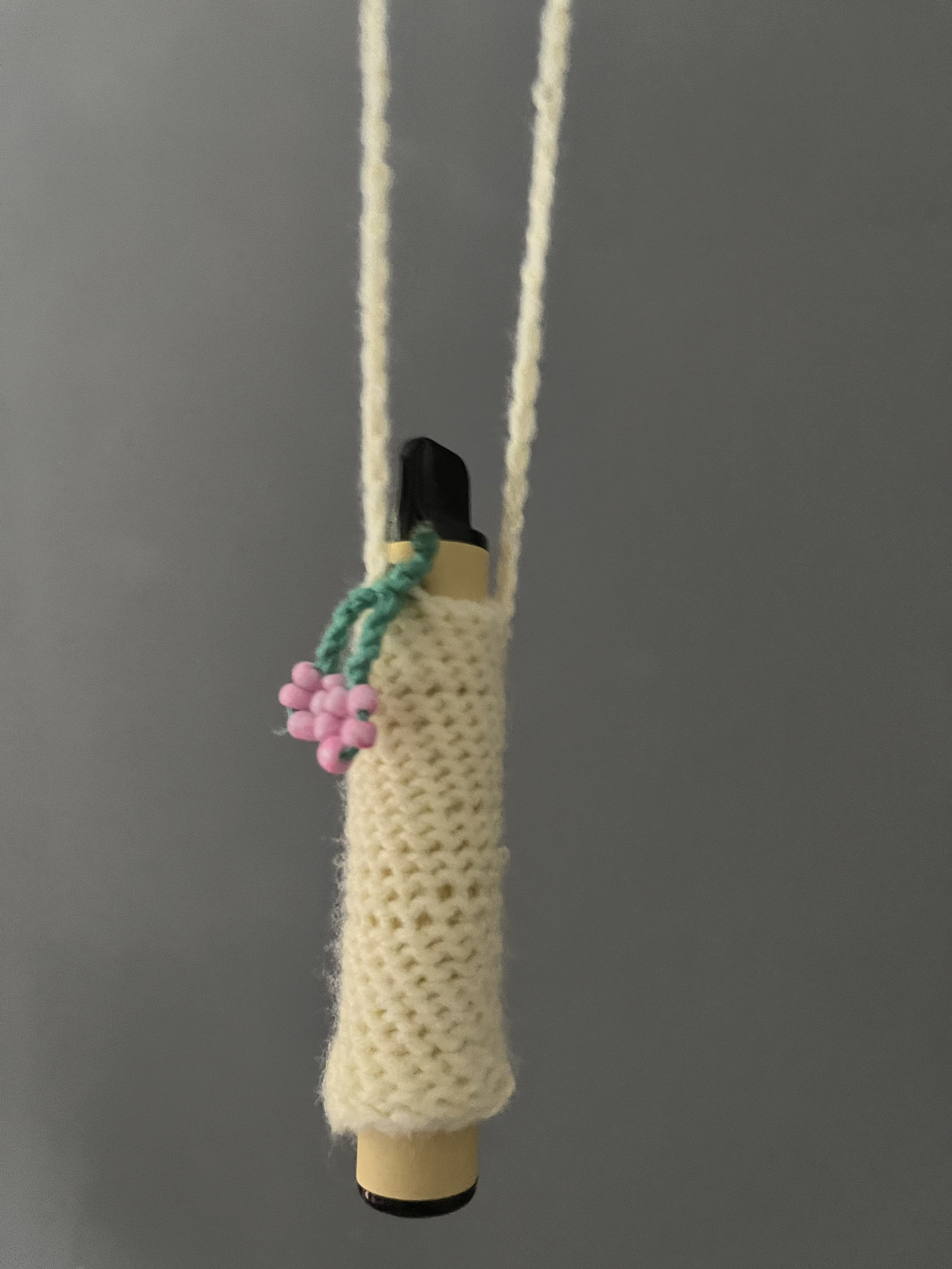 CROCHET VAPE NECKLACE A Cute Holder With Optional Lighter Holder and