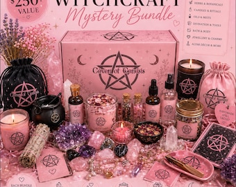 Scatola misteriosa di stregoneria da 250 dollari / Pacchetto spirituale fatto a mano, lettura dei tarocchi, cristalli, oli