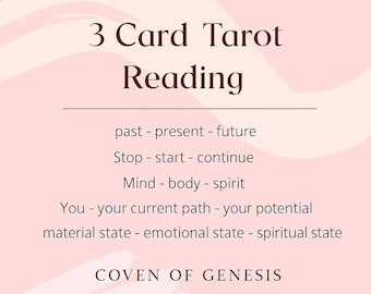 ¡EL MISMO DÍA! Lectura de 3 cartas del Tarot