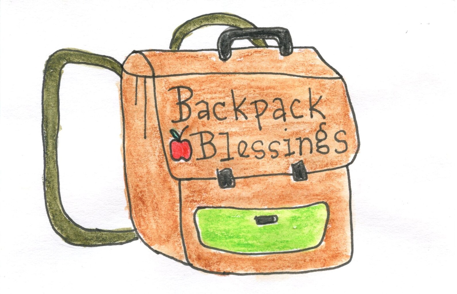 Blessing of the Backpack Tags Set of 8 Tags, Six 6 Different Designs to