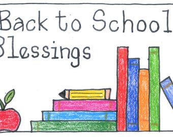 Backpack Blessing Tags, Inspirational Laminated Charms, Set of 8