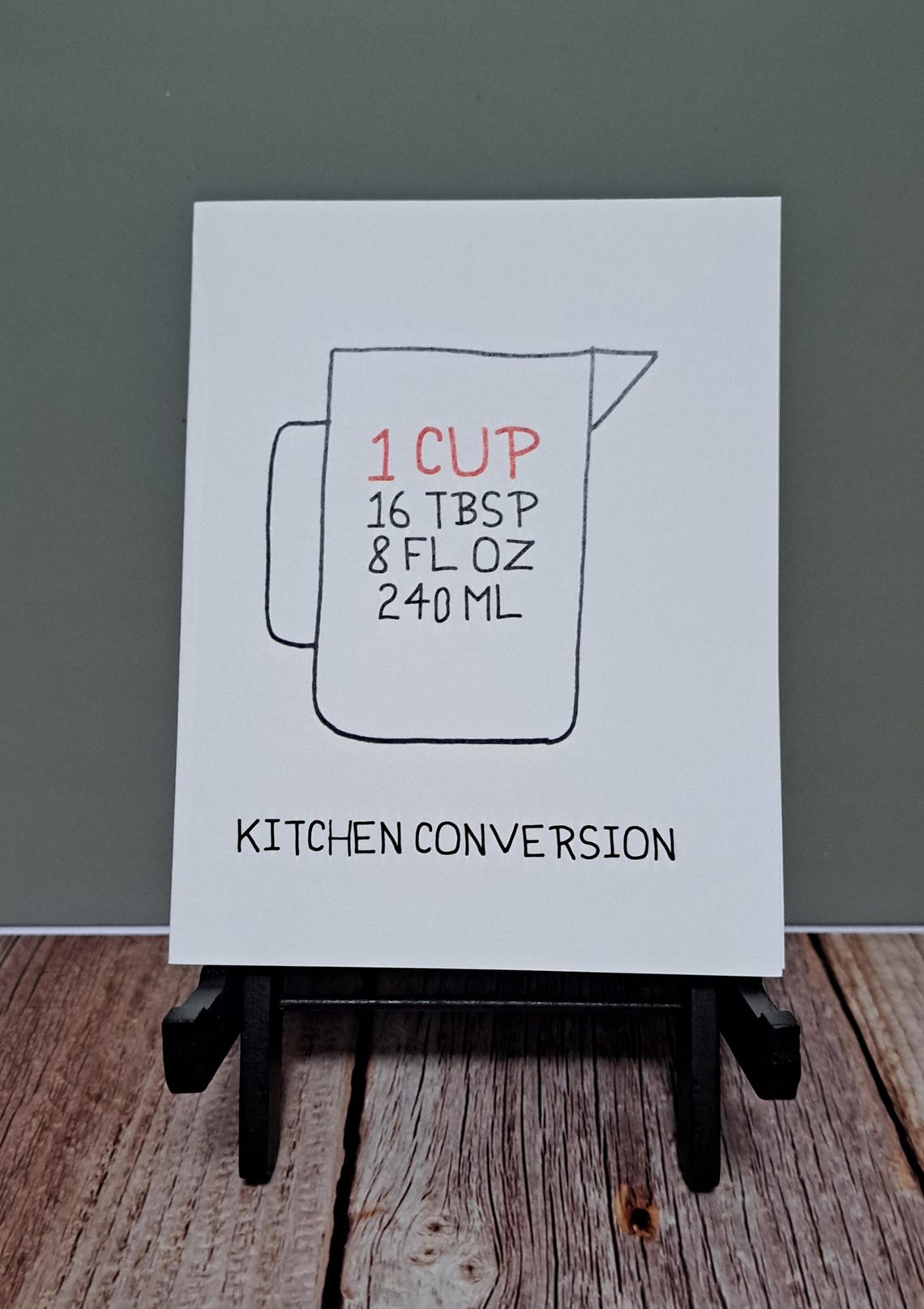Notecards, Kitchen Conversion Theme Note Card Set, Gift for Cook ...
