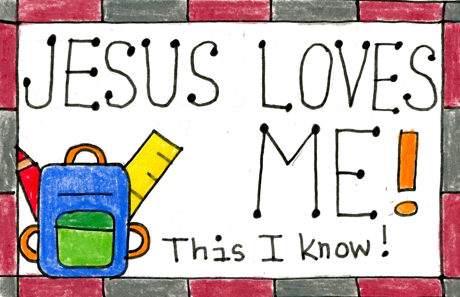 Sunday School Postcards - Set of 50 - 2 Different Designs, Perfect for ...