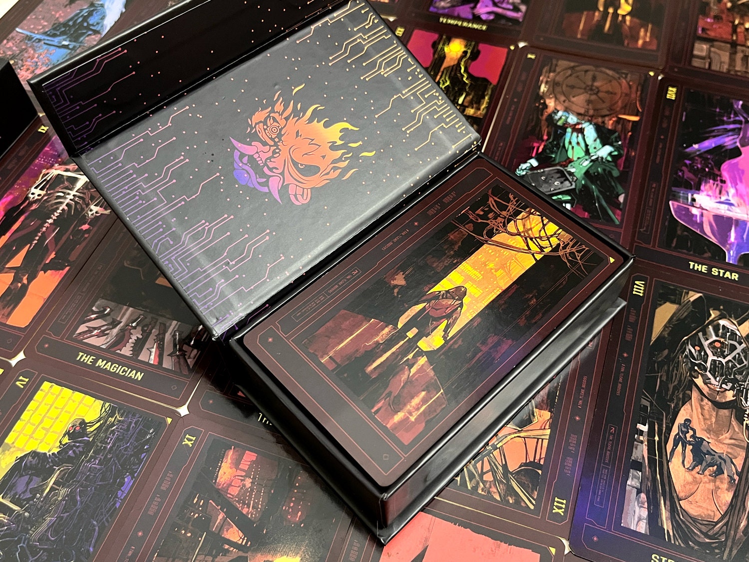 Cyberpunk Samurai Tarot 3rd Edition: 22 Major Arcana Art Print Edge Gilded  Craft Cards Game Collector Cards - Etsy Ireland