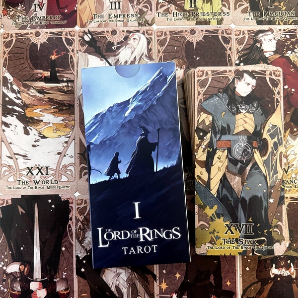 The Lord of the Rings Tarot Cards -78 Official Edition: A Mysterious Journey with Hobbits Frodo Baggins