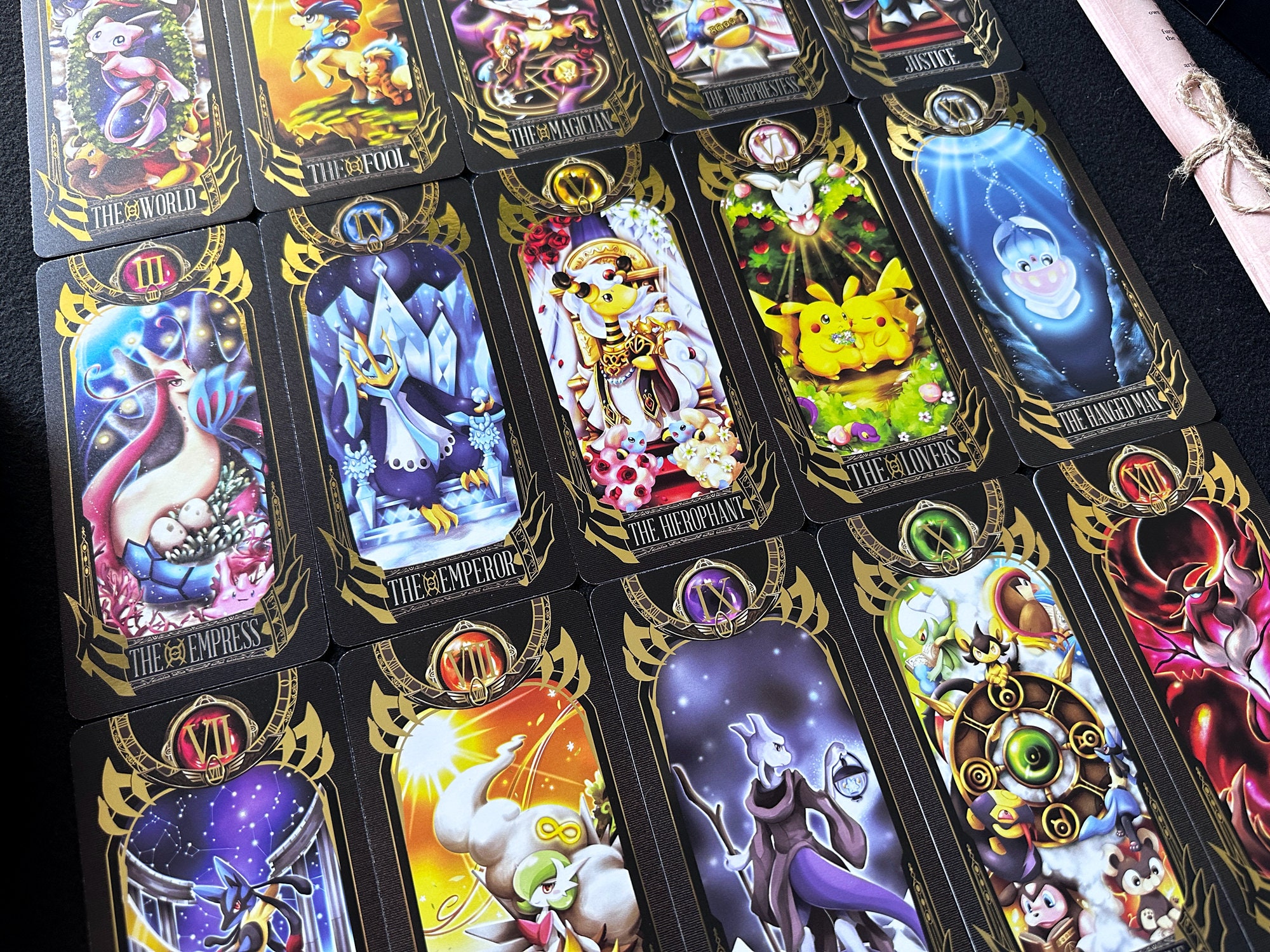 Pokemon Full Deck78 Tarot Beautifully Printed Cards Etsy