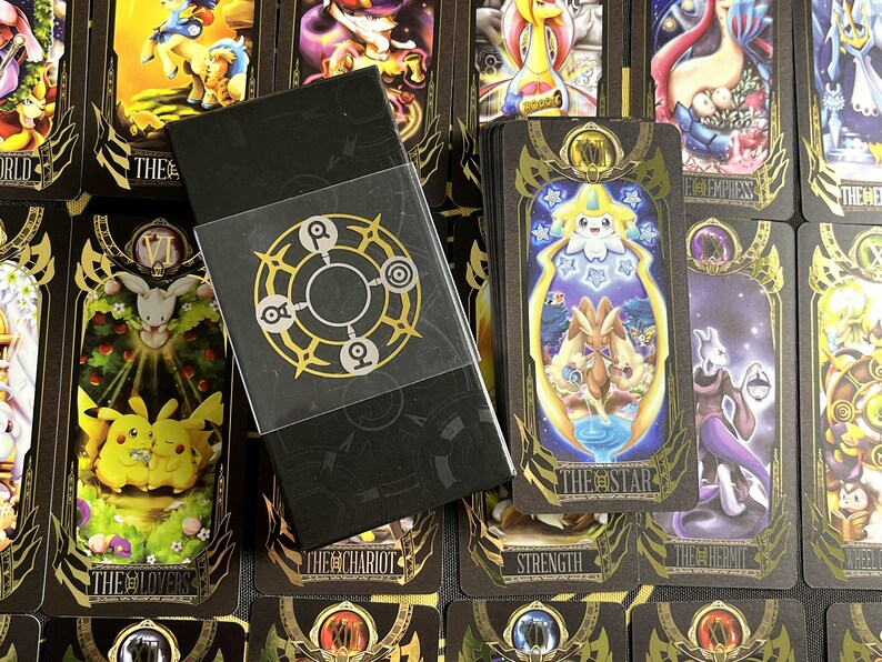 Pokemon Full Deck78 Tarot Beautifully Printed Cards Etsy