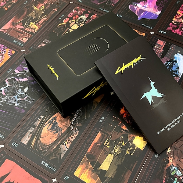 Jeu de tarot Stargate, du tarot de style cyberpunk, carte à collectionner avec impression d'art