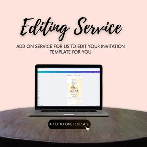 Editable Template Edit Service, Customize my Template Add-On, Invitation Editing Service, Edit For Me, Customization Service
