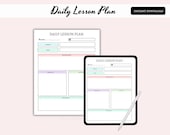 Printable Educator Lesson Plan: Teacher Daily Lesson Plan Template (PDF Download)