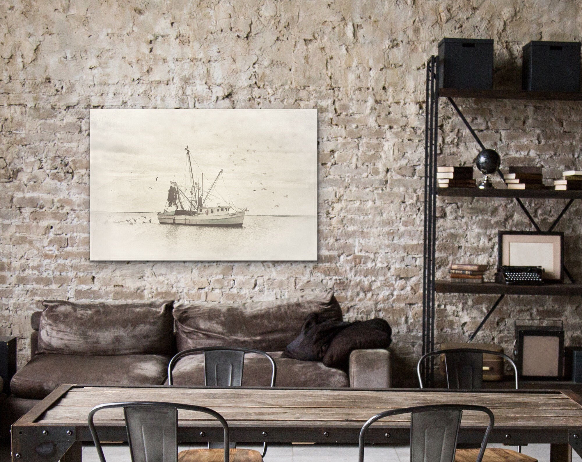 Shrimp Boat Boat Photo Coastal Photo Wall Art Wall Decor - Etsy