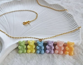 Gummybear Necklace | Teddybear Necklace | Gummybear Charm | Bear Necklace | Teddy Necklace | Cute Necklace | Product No. PFE-004