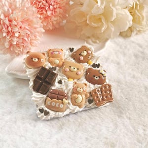 Teddybär Decoden Spiegel | Handspiegel | Decoden Dekor | Make-Up Spiegel | Artikelnr. PFP-003