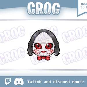 Odznaka Twitch Sub | Punkt kanału | Uroczy emotikon Horror | emotikon Jigsaw