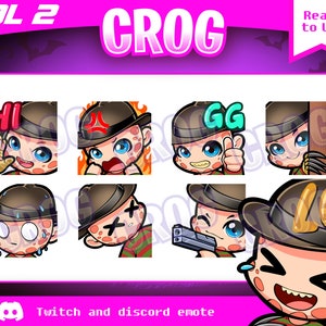 Freddy Emote Twitch | Volume 2 | 8x Cute Classic Horror | DBD emote