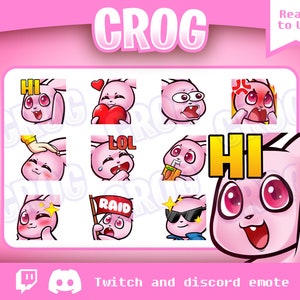 słodkie emotikony pandy twitch i pakiet odznak sub