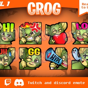 8x Cute Horror Gremlins Package | Cute Emote | horror emote | DBD emote