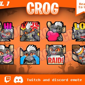 8x Pakiet Uroczych Horrorowych Pasków | Uroczy Emotka | Emotka Horror | Emotka Chibi