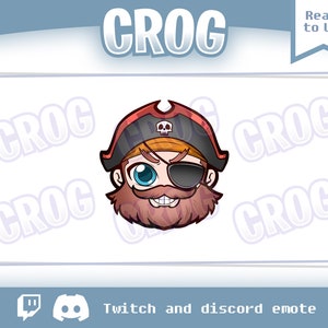 Odznaka subskrybenta Twitch | Punkt kanału | Uroczy emotikon horroru | emotikon piratów
