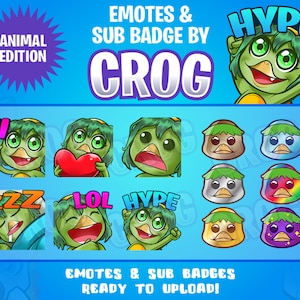 Pacchetto di simpatici emoticon Kappa Twitch e badge Sub