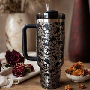 Deadly Damask Stanley Engraved Tumbler 40 Oz Quencher Custom