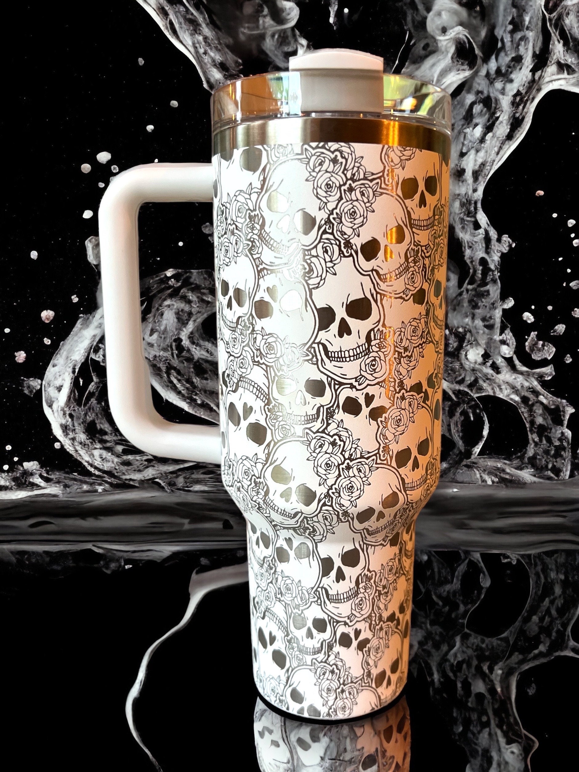 100th Anniversary Castle on 40 oz Quencher Inspired Stainless Steel Tu