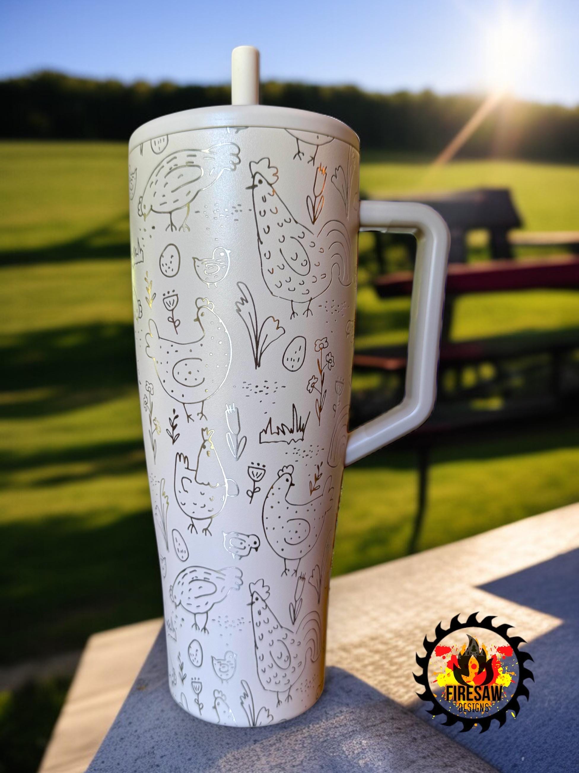 BRUNT letter レッテル TAN タンカラー 新品未使用品！ Chicken Mama Brumate Era Tumbler: Laser Engraved Chicken Doodle