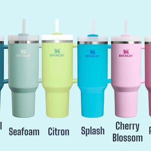 Stanley Quencher Tumbler 30oz or 40oz – Laser Engraved Coquette Bow Design – Gift for Her image 12