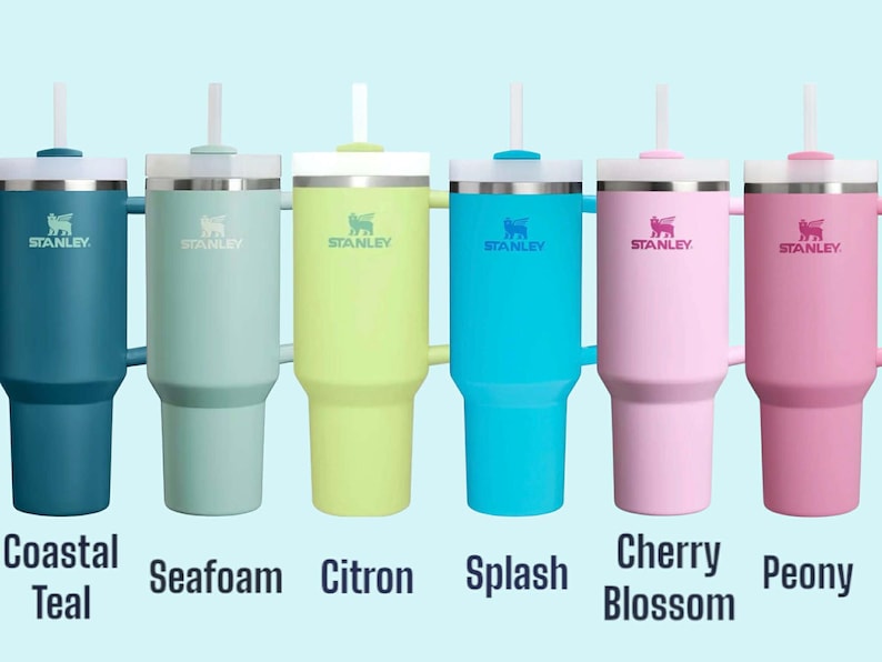 Stanley Quencher Tumbler 30oz or 40oz – Laser Engraved Coquette Bow Design – Gift for Her image 12
