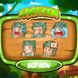 Twitch Emotes Zoro, Twitch Emote Pack Kawaii