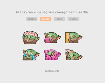 Twitch Emotes Baby Yoda, Twitch Emote Pack Kawaii