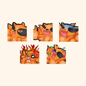 Twitch Emotes Kurama, Twitch Emote Pack Kawaii