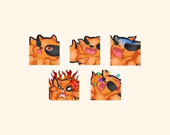 Twitch Emotes Kurama, Twitch Emote Pack Kawaii