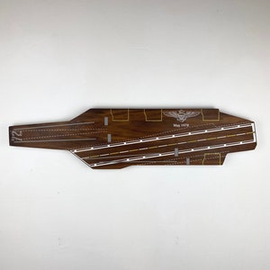 Aircraft Carrier Navy Wood Plaque