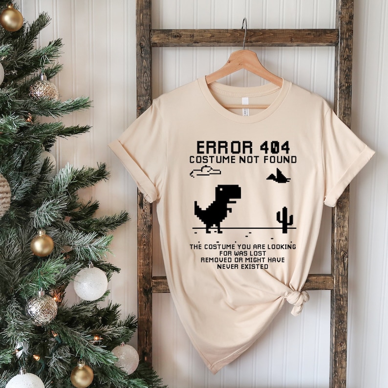 Error 404 Costume Not Found Shirt Funny Halloween Shirt - Etsy