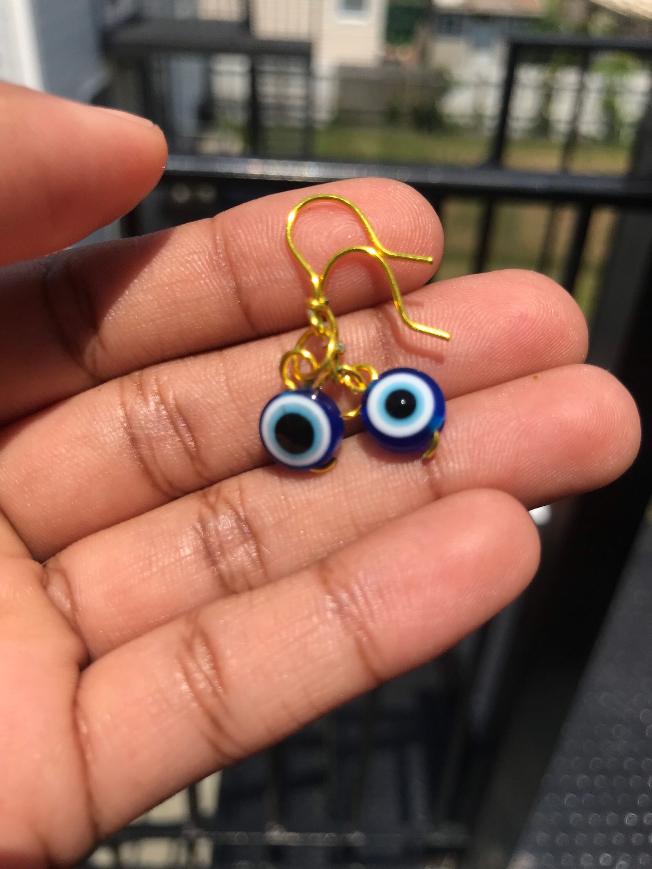 Evil Eye Earrings Etsy