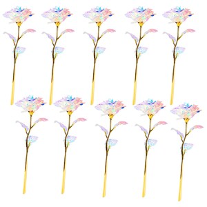 Artificial Crystal Rose Flowers Unique Graduation Gifts Colorful ...